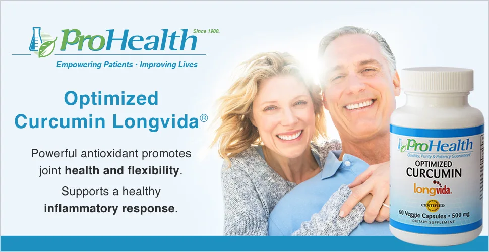 ProHealth Optimized Curcumin Longvida 60 Capsules (500 mg) - product information 1