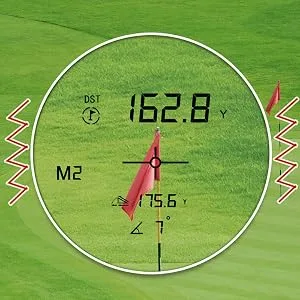 Profey Golf Rangefinder with Slope, 6X Magnification Laser Range Finder, High-Precision Flag Lock Pulse Vibration, Yards Slope ON/Off Tournament Legal Rangefinder, with Gift Box - golf rangefinder