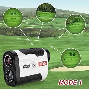Profey Golf Rangefinder with Slope, 6X Magnification Laser Range Finder, High-Precision Flag Lock Pulse Vibration, Yards Slope ON/Off Tournament Legal Rangefinder, with Gift Box - golf rangefinder with slope,scan