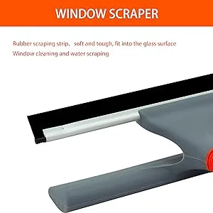 Professional Window Squeegee Cleaner, 2 in 1 Shower Squeegee with Extension Pole, 62 Telescopic Window Washing Equipment with Bendable Head, Glass Cleaning Tools for Indoor/Outdoor High Window - product information 3