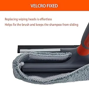 Professional Window Squeegee Cleaner, 2 in 1 Shower Squeegee with Extension Pole, 62 Telescopic Window Washing Equipment with Bendable Head, Glass Cleaning Tools for Indoor/Outdoor High Window - product information 5