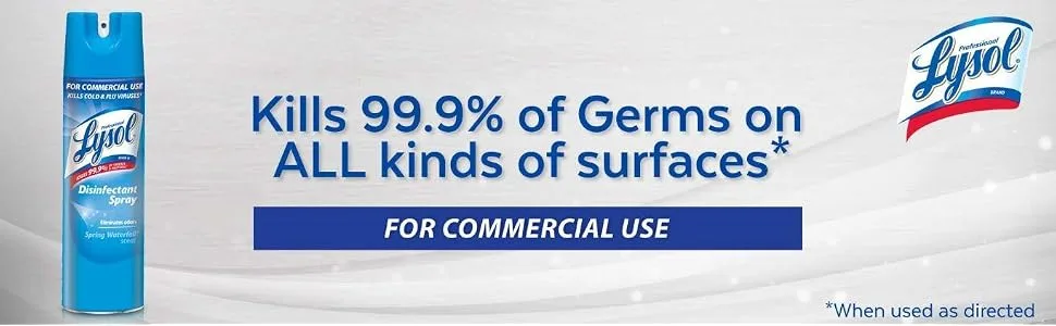 Professional Lysol Disinfectant Spray, Crisp Linen, 228oz (12X19oz) - product information 1