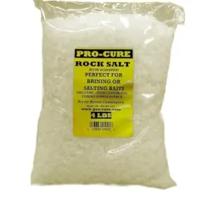 Pro-Cure Rock Salt Bulk in Poly Bag 4 Lb - Pro-Cure Bulk Rock Salt in 4 pound bag