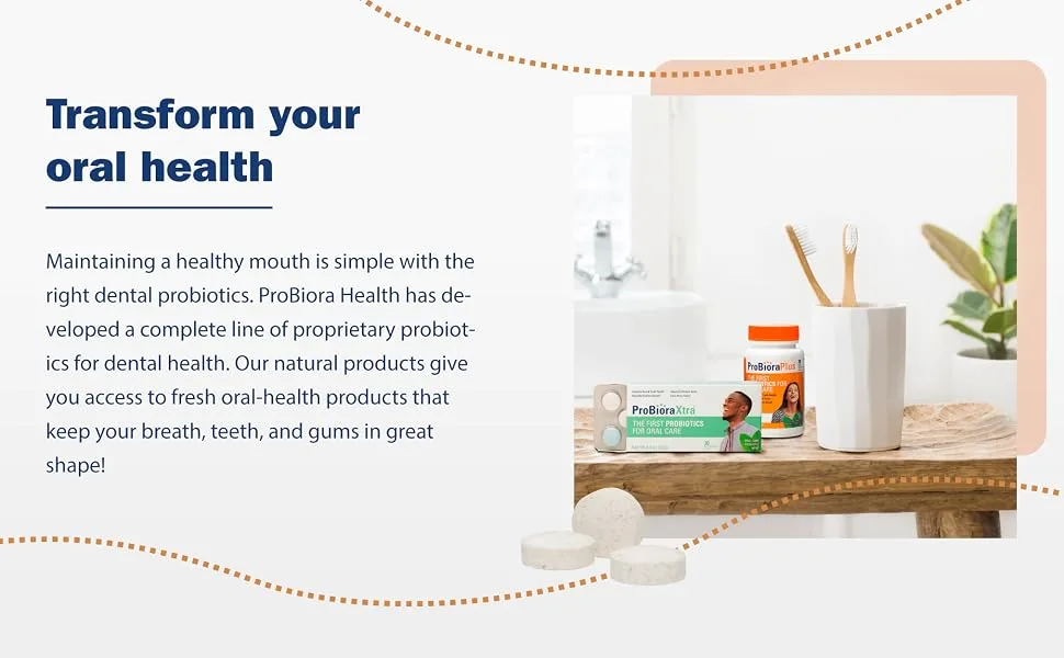 ProBiora Health Professional Strength Good Bacteria Teeth & Gums | Fresher Breath - 1.79 Oz. - 90 Count - Bringing the science of probiotics to oral care