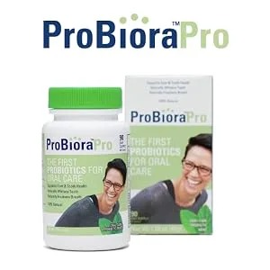 ProBiora Health Professional Strength Good Bacteria Teeth & Gums | Fresher Breath - 1.79 Oz. - 90 Count - ProBioraPro