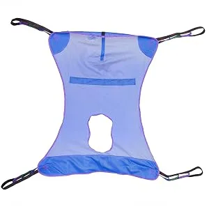 ProBasics Full Body Patient Lift Sling with Commode Opening - Four Point Mesh Sling for Patient Transfers - Supports up to 450 lbs. - Medium - lift sling with commode opening