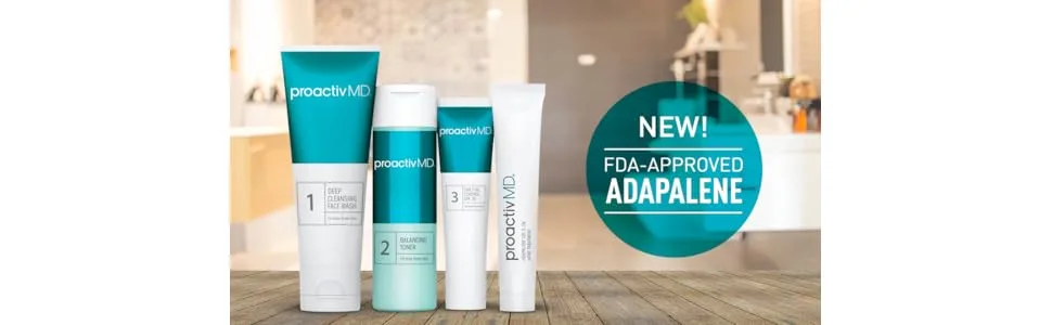 ProactivMD Adapalene Gel Acne Treatment - Prescription Strength Retinoids for Face and Body Acne, .1% Solution, 1.6 Oz, Unscented - product information 1