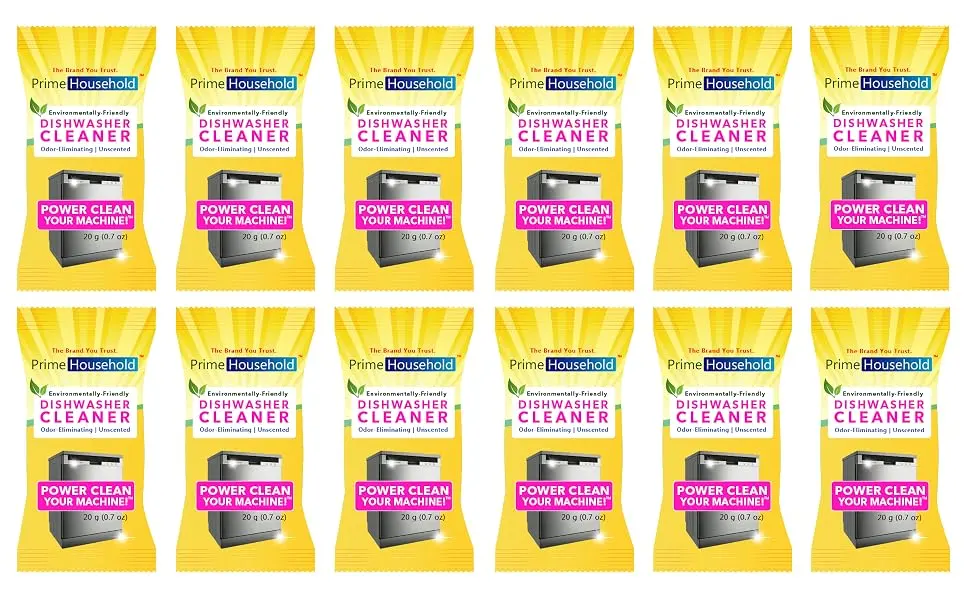 PrimeHousehold Eco-Friendly Dishwasher Cleaner, 15-Tablets - dishwasher cleaner and deodorizer, dishwasher cleaner, affresh dishwasher cleaner, b002r0dxqe