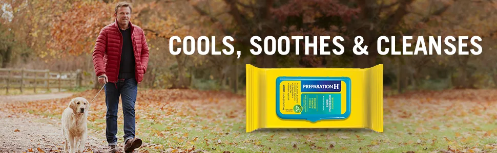 Preparation H Flushable Medicated Hemorrhoid Wipes, Maximum Strength Relief, 10 Count (Pack of 2) - Cools, Soothes & Cleanses