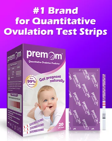 Premom Pregnancy Test Strips -30-Pack Individually Wrapped Pregnancy Test Kit- Over 99% Accurate and Powered by Premom Ovulation Predictor iOS and Android APP 30 Count (Pack of 1) - ovulation tests strips
