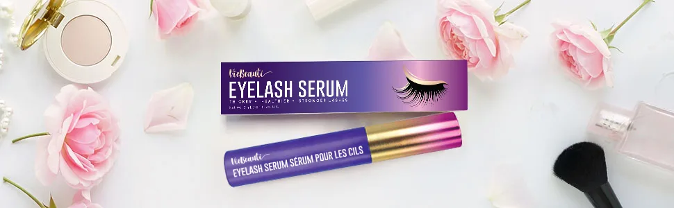 Premium Eyelash Growth Serum by VieBeauti, Lash boost Serum for Longer, Fuller Thicker Lashes (3ML), (Packaging May Vary) PURPLE - eyelash serum make up