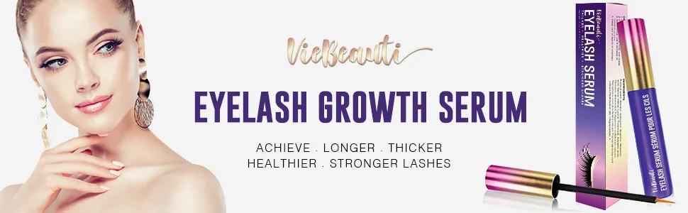 Premium Eyelash Growth Serum by VieBeauti, Lash boost Serum for Longer, Fuller Thicker Lashes (3ML), (Packaging May Vary) PURPLE - make up eyelash growth serum