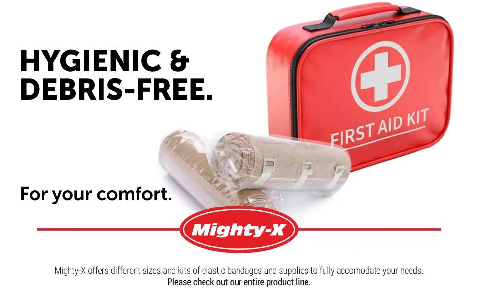 Premium Elastic Bandage Wrap - 2 Pack + 18 Extra Clips - Wide (6 inch) Compression Bandage - Stretches up to 15ft in Length - compression bandage elastic bandage wrap compression wrap ankle wrap for sprain compression tape