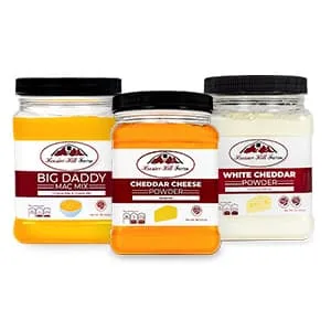 Premium Cheddar Cheese Powder, No artificial colors, by Hoosier Hill Farm, 1LB (Pack of 1) 1 Pound (Pack of 1) - Cheese