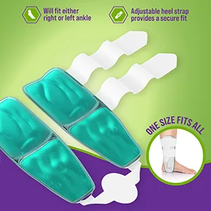 Premium Air Stirrup Ankle Brace Stabilizer With Air & Gel Cold Therapy - One Size Fits All 1 Pack - product information 9