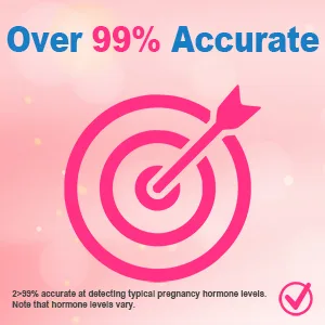 Pregnancy Test Early,Docalon Pregnancy Test Clear at-Home Early Pregnancy Test Kit Included - Accurate & Easy Response Resultst Detection Individually Sealed-2 Count - product information 3