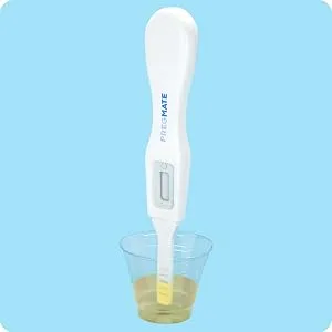 Pregmate 20 Ovulation and 5 Pregnancy Midstream Tests 25 Piece Set - Dip the test into the urine for 3-5 seconds