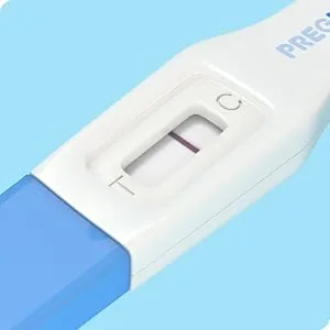 Pregmate 20 Ovulation and 5 Pregnancy Midstream Tests 25 Piece Set - Only one line appears in the control area of the test