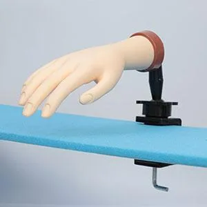 Practice Hand for Acrylic Nails, Nail Hand Practice, Hand for Nail Practice, Flexible Bendable Mannequin Hand, Professional Nail Art Trainer Acrylic Practice Hand 1Pc Dark Hand - fake hand