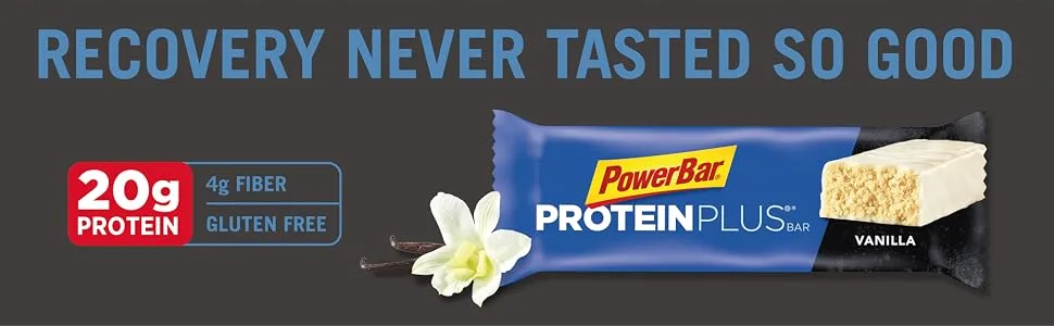 PowerBar Protein Plus Bar, Vanilla, 2.11 Ounce (15 Bars) - vanilla