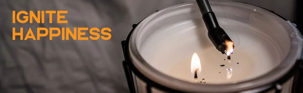 Power Practical Candle Lighter Sparkr USB Rechargeable Electric Lighter w/Plasma Technology & Extra Long Wand, Flameless Lighters for Candles, Camping, Cooking, Black - power practical sparkr wik lighter