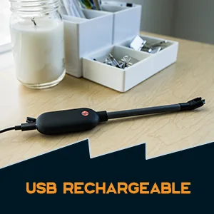 Power Practical Candle Lighter Sparkr USB Rechargeable Electric Lighter w/Plasma Technology & Extra Long Wand, Flameless Lighters for Candles, Camping, Cooking, Black - power practical sparkr wik lighter