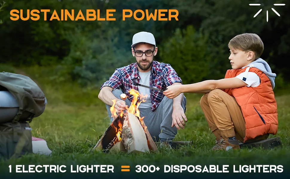 Power Practical Candle Lighter Sparkr USB Rechargeable Electric Lighter w/Plasma Technology & Extra Long Wand, Flameless Lighters for Candles, Camping, Cooking, Black - Sparkr Wick Lighter is odorless, flameless, windproof, and USB-rechargeable.