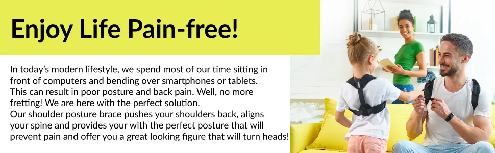 Posture Corrector for Women Men - Posture Brace - Adjustable Back Straightener - Discreet Back Brace for Upper Back - Comfortable Posture Trainer for Spinal Alignment (25" - 53") - Posture corrector for men & women