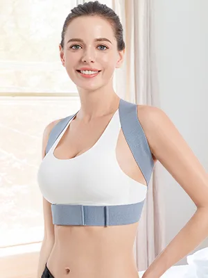 Posture Corrector for Women and Men, Upper Back Brace Straightener Posture Corrector for Clavicle Chest Support Grey Medium - posture corrector