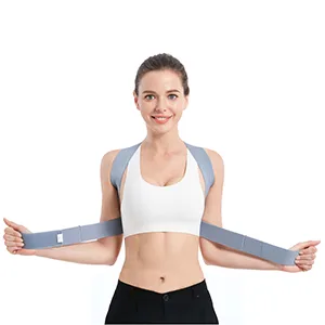 Posture Corrector for Women and Men, Upper Back Brace Straightener Posture Corrector for Clavicle Chest Support Grey Medium - posture corrector