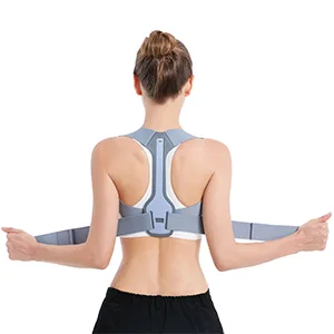 Posture Corrector for Women and Men, Upper Back Brace Straightener Posture Corrector for Clavicle Chest Support Grey Medium - posture corrector
