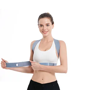 Posture Corrector for Women and Men, Upper Back Brace Straightener Posture Corrector for Clavicle Chest Support Grey Medium - posture corrector