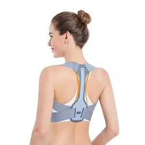 Posture Corrector for Women and Men, Upper Back Brace Straightener Posture Corrector for Clavicle Chest Support Grey Medium - Support