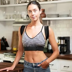 Posture Corrector - Fully Adjustable Breathable Clavicle Chest Back Support Brace for Improves Posture & Provide Lumbar Support Back Pain Relief - Perfect for Men & Women - Medium Medium (Pack of 1) - Adjustable