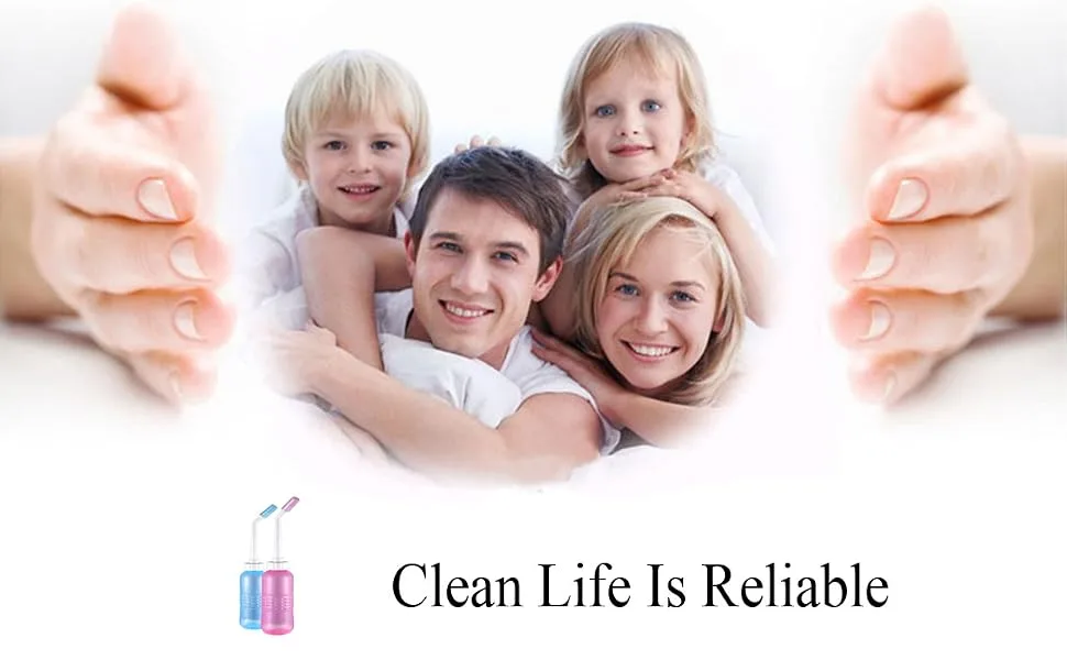 Portable Sprayer Bidet Bottle Sitz Bath for Toilet for Personal Cleansing, Hemorrhoids, Pregnancy, Bladder, Perineal Care (Blue) - product information 2
