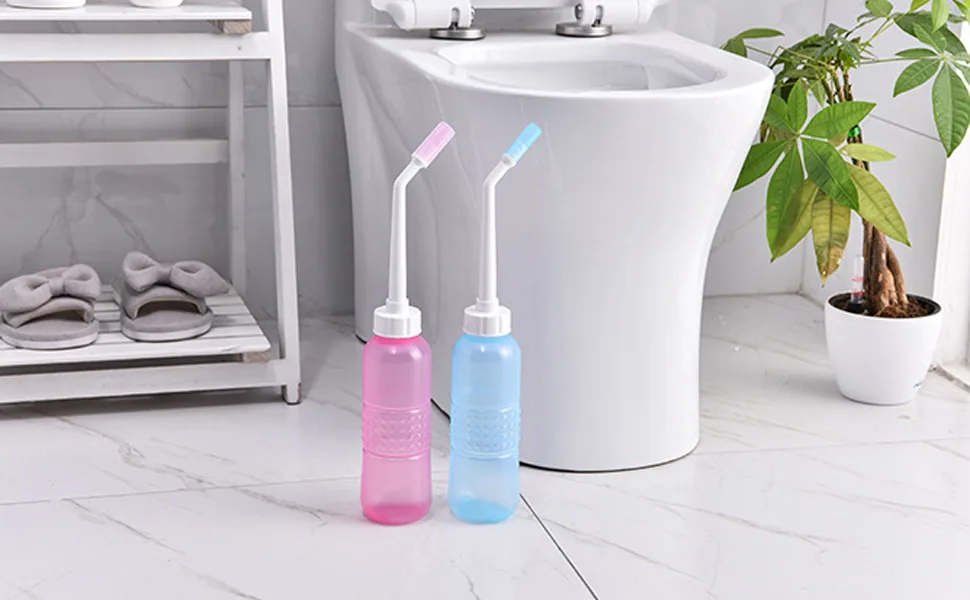 Portable Sprayer Bidet Bottle Sitz Bath for Toilet for Personal Cleansing, Hemorrhoids, Pregnancy, Bladder, Perineal Care (Blue) - product information 3