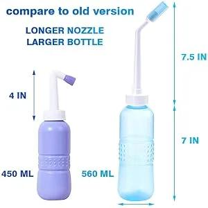 Portable Sprayer Bidet Bottle Sitz Bath for Toilet for Personal Cleansing, Hemorrhoids, Pregnancy, Bladder, Perineal Care (Blue) - product information 7