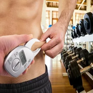 Portable Skin Fat Caliper Tester mm inch LCD Screen Athletic Women/Men Body Tools Monitoring Kit - fat caliper