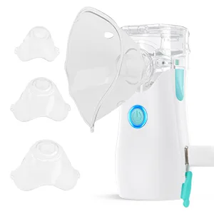 Portable Nebulizer Machine for Adults and Kids, Handheld Mesh Nebulizer, Mist Adjustable Steam Inhaler for Lung Problems, Suit Personal Travel or Home Daily Use Beige - nebulizer