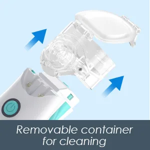 Portable Nebulizer Machine for Adults and Kids, Handheld Mesh Nebulizer, Mist Adjustable Steam Inhaler for Lung Problems, Suit Personal Travel or Home Daily Use Beige - nebulizer