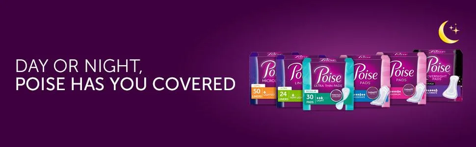 Poise Overnight Incontinence Pads for Women, Ultimate Absorbency, 72 Count (2 Packs of 36) (Packaging May Vary) Without Wings - product information 8