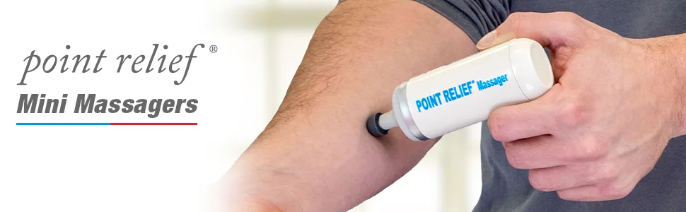 Point Relief Mini Massager for Handheld Targeted Massage Therapy Relieve Muscle Pain, Tension, and Stress Standard - point relief mini massager handheld massage with head target pain relief stress