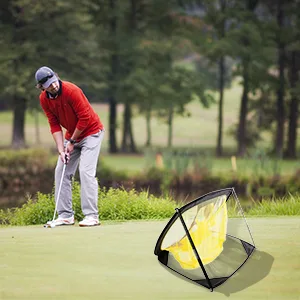 PodiuMax Pop Up Golf Chipping Net, Indoor/Outdoor Golfing Target Net for Accuracy and Swing Practice - chipping net