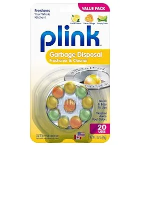 Plink 9013 Garbage Disposal Cleaner and Deodorizer, Variety Pack, 20-Count - Plink Garbage Disposer Cleaner and Deodorizer, Lemon, Set of 10