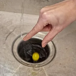 Plink 9013 Garbage Disposal Cleaner and Deodorizer, Variety Pack, 20-Count - putting the Plink Garbage Disposer Cleaner and Deodorizer in the drain