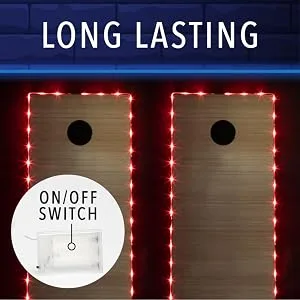 Play Platoon Cornhole Lights for Hole - LED Cornhole Lights Fit for Standard Cornhole Boards and Cornhole Bags, 2 Pack White - play platoon