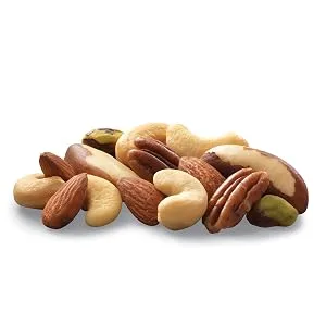 Planters Unsalted Roasted Mixed Nuts (10.3 oz Can) - snacks peanuts nuts high protein nutrition salted trail mix roasted cocktail