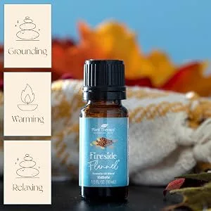 Plant Therapy Pumpkin Spice Fall Essential Oil Blend 10 mL (1/3 oz) 100% Pure, Undiluted, Therapeutic Grade - fireside flannel
