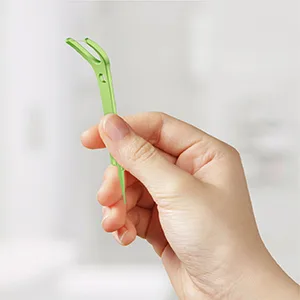 Plackers Back Teeth Micro Mint Dental Flossers, Delicious Mint Flavor, Provides Easy Access for Back Teeth, Built-in Protected Pick, Easy Storage, 75 Count (Pack of 1) - Super Tuffloss