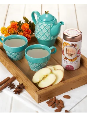 Pinky Up Peppermint Macaron Loose Leaf Tea Herbal Tea, Caffeine Free, Naturally Low Calorie & Gluten Free 2.1 Ounce Tin, 25 Servings - image